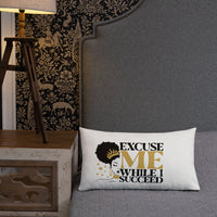 Graphic "Watch Me" Premium Pillow
