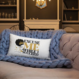 Graphic "Watch Me" Premium Pillow