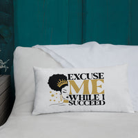 Graphic "Watch Me" Premium Pillow