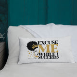 Graphic "Watch Me" Premium Pillow