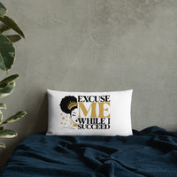 Graphic "Watch Me" Premium Pillow