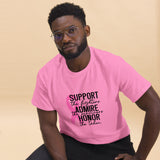 Men's Graphic T-Shirt "SUPPORT, ADMIRE & HONOR"
