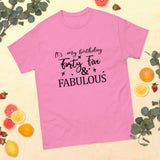 Graphic "FORTY FIVE Birthday" T-Shirt