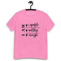 Graphic T-Shirt  "I AM CAPABLE,WORTHY, ENOUGH"
