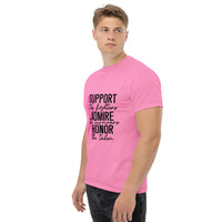 Men's Graphic T-Shirt "SUPPORT, ADMIRE & HONOR"