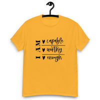 Graphic T-Shirt  "I AM CAPABLE,WORTHY, ENOUGH"