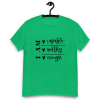 Graphic T-Shirt  "I AM CAPABLE,WORTHY, ENOUGH"