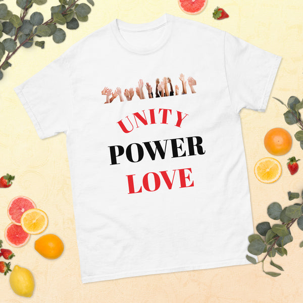 Graphic T-Shirt "UNITY, LOVE, POWER"
