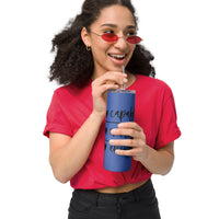 Graphic Stainless Steel CUSTOM "I AM"........Tumbler-PURPLE