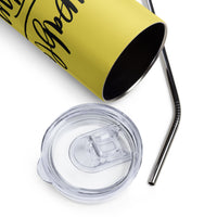 Graphic Stainless Steel CUSTOM "I AM"........Tumbler-YELLOW