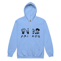 Graphic "FRIENDS" Unisex Zipper Hooded