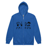 Graphic "FRIENDS" Unisex Zipper Hooded
