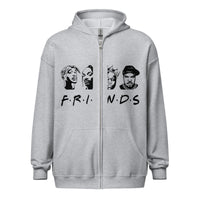 Graphic "FRIENDS" Unisex Zipper Hooded