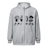 Graphic "FRIENDS" Unisex Zipper Hooded