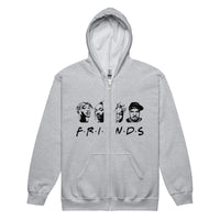 Graphic "FRIENDS" Unisex Zipper Hooded