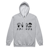 Graphic "FRIENDS" Unisex Zipper Hooded