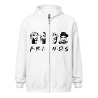 Graphic "FRIENDS" Unisex Zipper Hooded