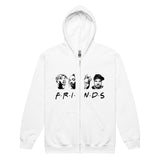 Graphic "FRIENDS" Unisex Zipper Hooded