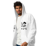 Graphic "FRIENDS" Unisex Zipper Hooded