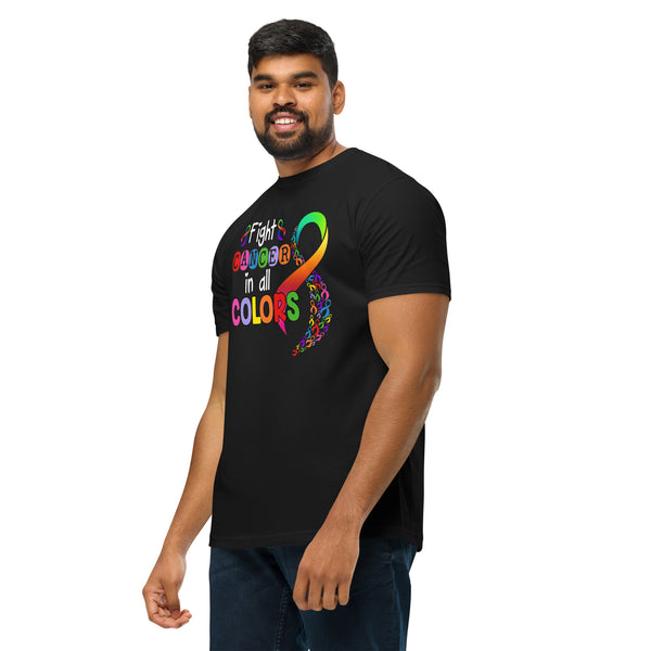 Graphic Custom Unisex "FIGHT CANCER IN  ALL COLORS " T-SHIRT