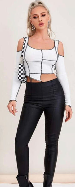 Queen's Asymmetrical Stitch Top