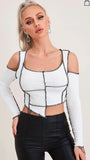 Queen's Asymmetrical Stitch Top