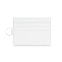 Graphic Saffiano Leather "Motivates" Card Holder