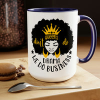 Graphic Drinkware "QUEEN DO BUSINESS" Two-Tone Mug