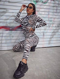 Zebra Print Jumpsuit