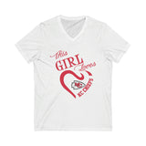 Graphic T-Shirt "This Girl...KC" V Neck