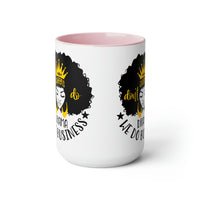 Graphic Drinkware "QUEEN DO BUSINESS" Two-Tone Mug