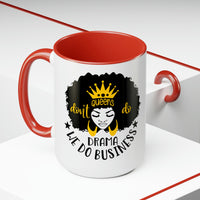 Graphic Drinkware "QUEEN DO BUSINESS" Two-Tone Mug