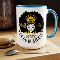Graphic Drinkware "QUEEN DO BUSINESS" Two-Tone Mug