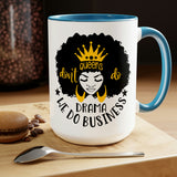 Graphic Drinkware "QUEEN DO BUSINESS" Two-Tone Mug