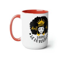 Graphic Drinkware "QUEEN DO BUSINESS" Two-Tone Mug