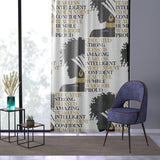 Graphic "Personalized" Window Curtain