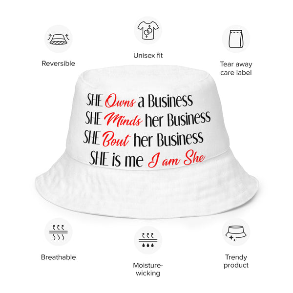 I AM SHE.....Reversible Bucket Hat