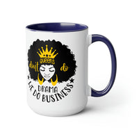 Graphic Drinkware "QUEEN DO BUSINESS" Two-Tone Mug