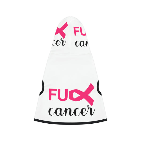Pet Graphic Dog"Fu@k Cancer" Hooded