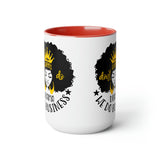 Graphic Drinkware "QUEEN DO BUSINESS" Two-Tone Mug
