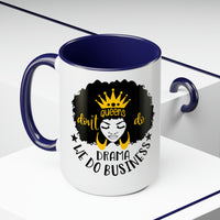 Graphic Drinkware "QUEEN DO BUSINESS" Two-Tone Mug
