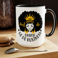 Graphic Drinkware "QUEEN DO BUSINESS" Two-Tone Mug
