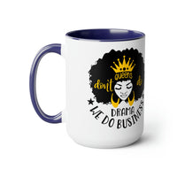 Graphic Drinkware "QUEEN DO BUSINESS" Two-Tone Mug