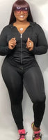 Two Pcs Chill Set, Hooded Jacket & Matching Pants