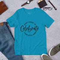 Graphic T-Shirt "DON'T FORGET TO CELEBRATE YOUR WINS