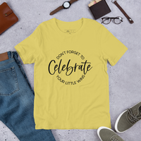 Graphic T-Shirt "DON'T FORGET TO CELEBRATE YOUR WINS